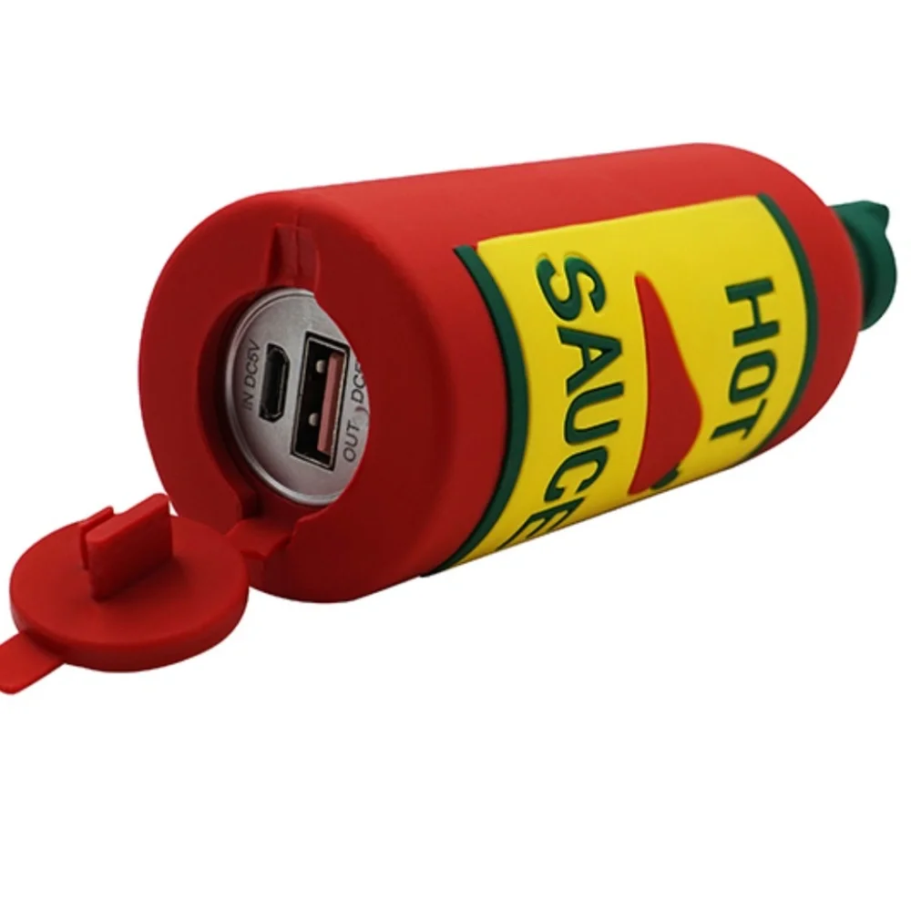 Candywirez Hot Sauce Portable Power Bank 2600mAh Rechargeable Battery